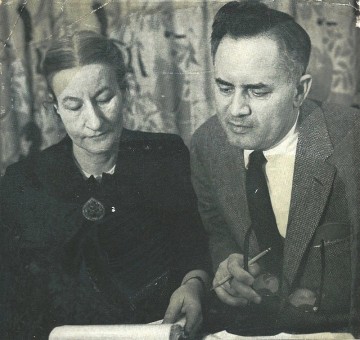 Cornelia and Bergen Evans, 1957