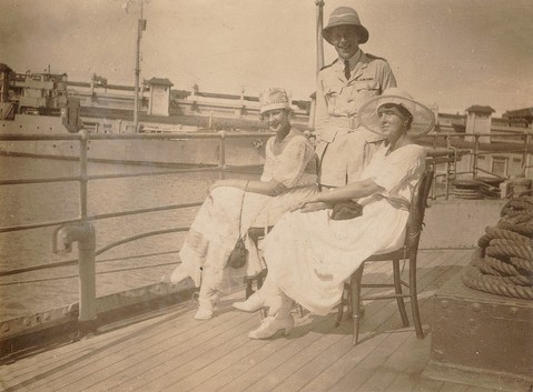 White Russian evacuees: Novorossiysk, on board H.M.S. Engadine, 1919