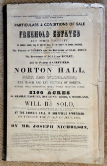 Norton Hall Estates in 1850