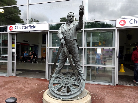 Statue of George Stephenson, Chesterfield Station