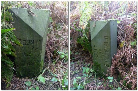 Sheffield City boundary stone, Baslow Road