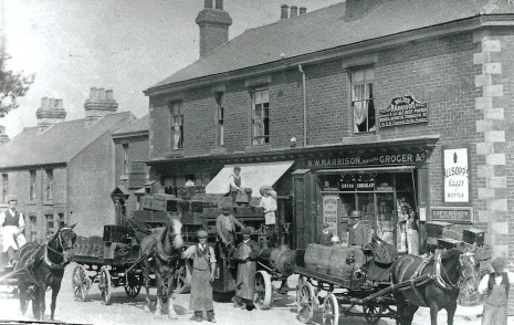 Walter Waller Marrison's shop, 71 Baslow Road, circa 1906.