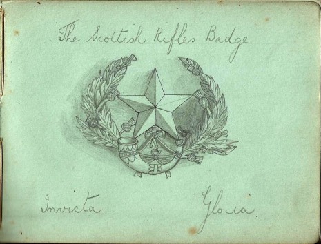 Harold Starke's autograph book drawing