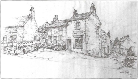 Anton Pieck's drawing of the Hillfoot Road/Summer Lane corner