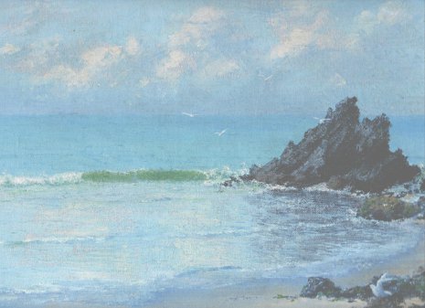 Seascape painting by Conway Plumbe