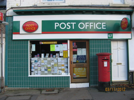 Totley Rise Post Office, 3 November 2012