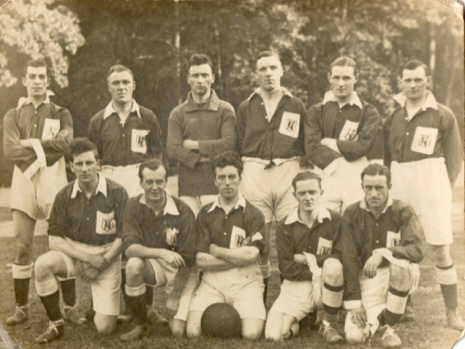 Charles Tasker, front row, extreme right