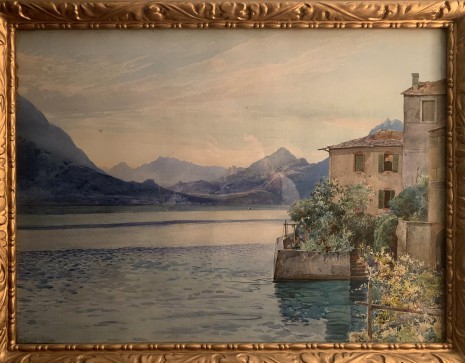 Lake Como by Ainsley Bean (photographed through glass)