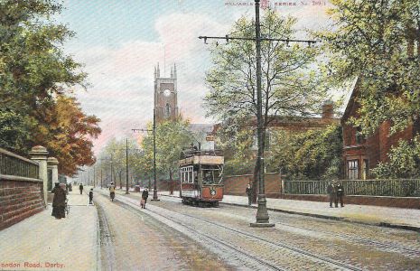 London Road and Holy Trinity Church, Derby