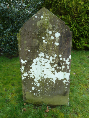 Josiah Hibberd grave, All Saints Churchyard, All Cannings The inscription reads:     In memory of  JOSHUA HIBBERD  ENTERED INTO REST MAY 9 1897, AGED 38.      HE WAS INJURED WHILE WORKING  IN TOTLEY TUNNEL, 1892,  AND LAY HELPLESSLY CRIPPLED FOR  OVER FIV