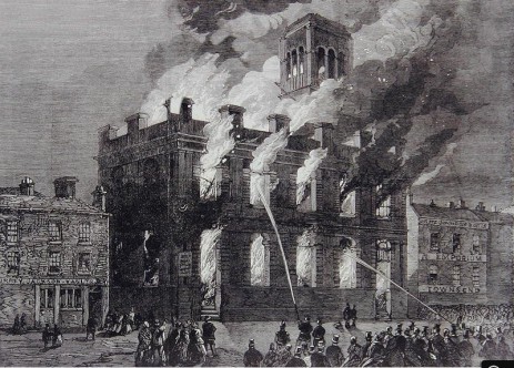 Surrey Theatre Fire, West Bar, Sheffield, 1865