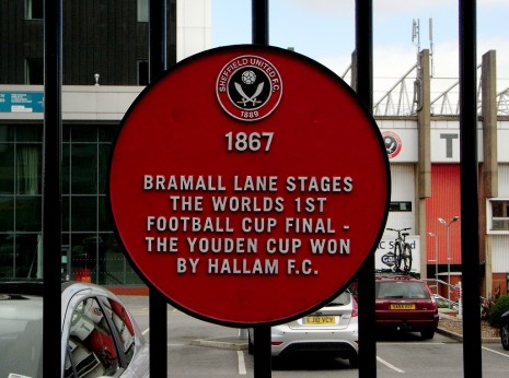 Plaque, Sheffield United F.C., Cherry Street, Sheffield