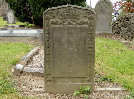 Gravestone of William Aldam and Sarah Elizabeth Milner of Totley Hall