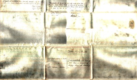 Surrender dated 14 February 1837, part two (reverse)