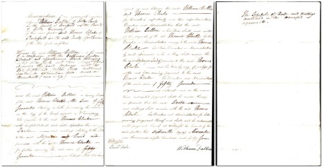 Memorandum dated 16th November 1844