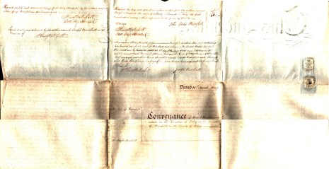 Conveyance dated 25th March 1847, part two (reverse)