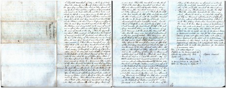 Declaration of Elizabeth Marshall, 15 January 1856