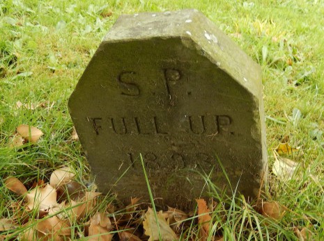 One of seven similar grave markers in Dore Churchyard